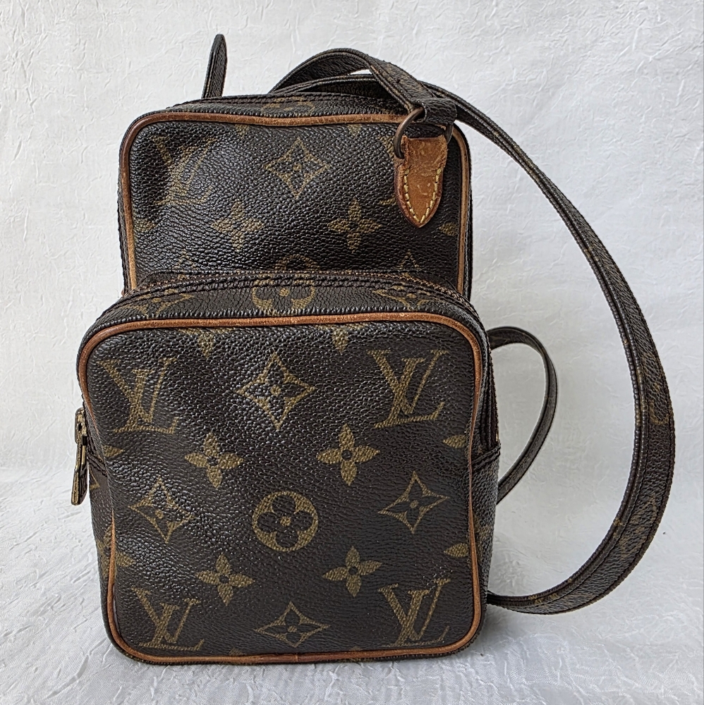 Auth Louis Vuitton Monogram Amazon Crossbody Bag